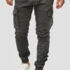 INDICODE JEANS ALEX - Pantalon Cargo - Dark Grey