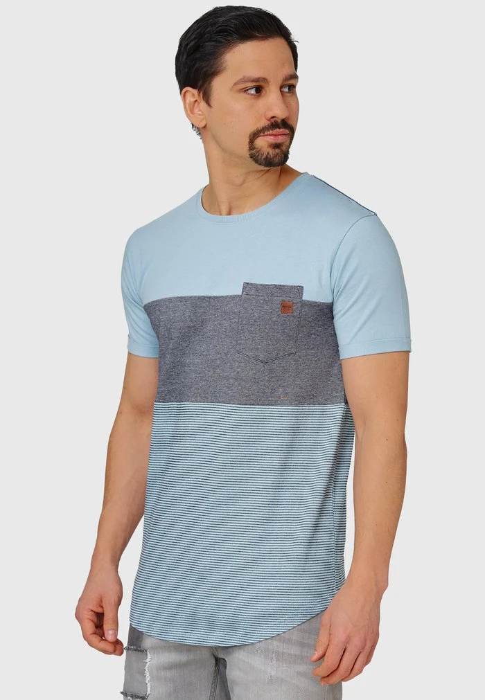 PORTER - T-shirt imprimé - blue wave INDICODE JEANS PORTER - T-shirt Imprimé - Blue Wave -INDICODE Ventes 58178ca8bad84c3ab4dc98bd25a478c4