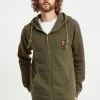 INDICODE JEANS IDTERENCE - Sweat à Capuche Zippé - Army
