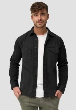 INDICODE JEANS LANGARM - Chemise - Black
