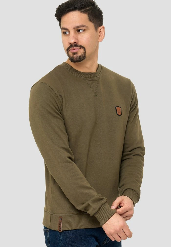 BEECHEN - Sweatshirt - army INDICODE JEANS BEECHEN - Sweatshirt - Army -INDICODE Ventes 61a6aca165d842bab52639501f08445c