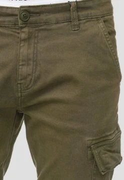 INDICODE JEANS AUGUST - Pantalon Cargo - Army -INDICODE Ventes 61cf8affeaec485cb52fa457aa3dee6e