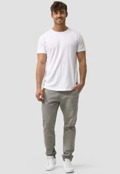 INDICODE JEANS ZANNES - Jean Slim - Lt Grey