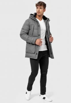 INDICODE JEANS TUSCON - Veste D'hiver - Grey Mix 4 INDICODE JEANS TUSCON - Veste D'hiver - Grey Mix -INDICODE Ventes 6517483cda514c48982a1164e3084346