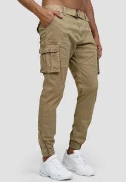 INDICODE JEANS Pantalon Cargo - Cornstalk -INDICODE Ventes 6541c9690d394e24a0ff591afeee38f0