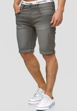 INDICODE JEANS CUBA CADEN - Short En Jean - Dark Grey