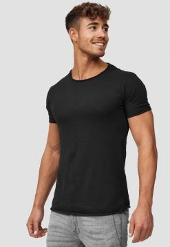 INDICODE JEANS WILBUR - T-shirt Imprimé - Schwarz -INDICODE Ventes 6774373a06ca44899a5a895f86fe35f8