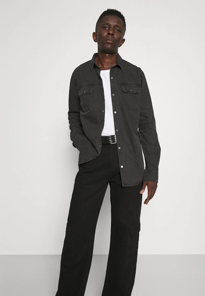 WATSON - Chemise - black INDICODE JEANS WATSON - Chemise - Black -INDICODE Ventes 677b26cd231f4ec5ab37665d759470da