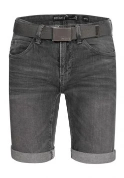 INDICODE JEANS CUBA CADEN - Short En Jean - Dark Grey -INDICODE Ventes 6a728398c85e4079974654d9bb77758e