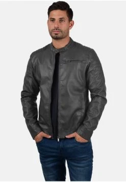 INDICODE JEANS IDJUNCTION - Veste En Similicuir - Dark Grey -INDICODE Ventes 6ab2ad64a8b2479980a6525d460411c0