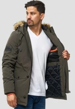 INDICODE JEANS LEICESTER - Veste D'hiver - Dark Green -INDICODE Ventes 6b1695af6d50490590ee533534f988d1