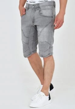 INDICODE JEANS LEON - Short En Jean - Lt Grey -INDICODE Ventes 6d56ba8056c747f0909f0f50452d0a33