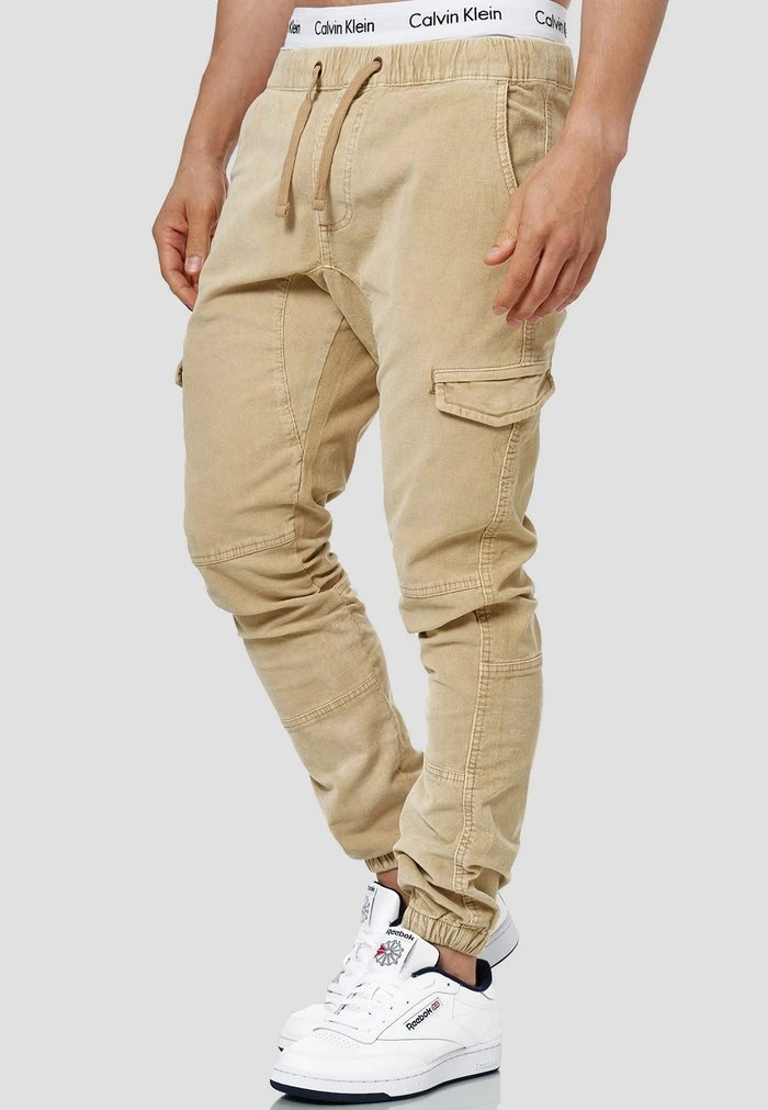 Walker - Pantalon cargo - beige INDICODE JEANS Walker - Pantalon Cargo - Beige -INDICODE Ventes 6d7cf5e23d584baba97bc651d7360475