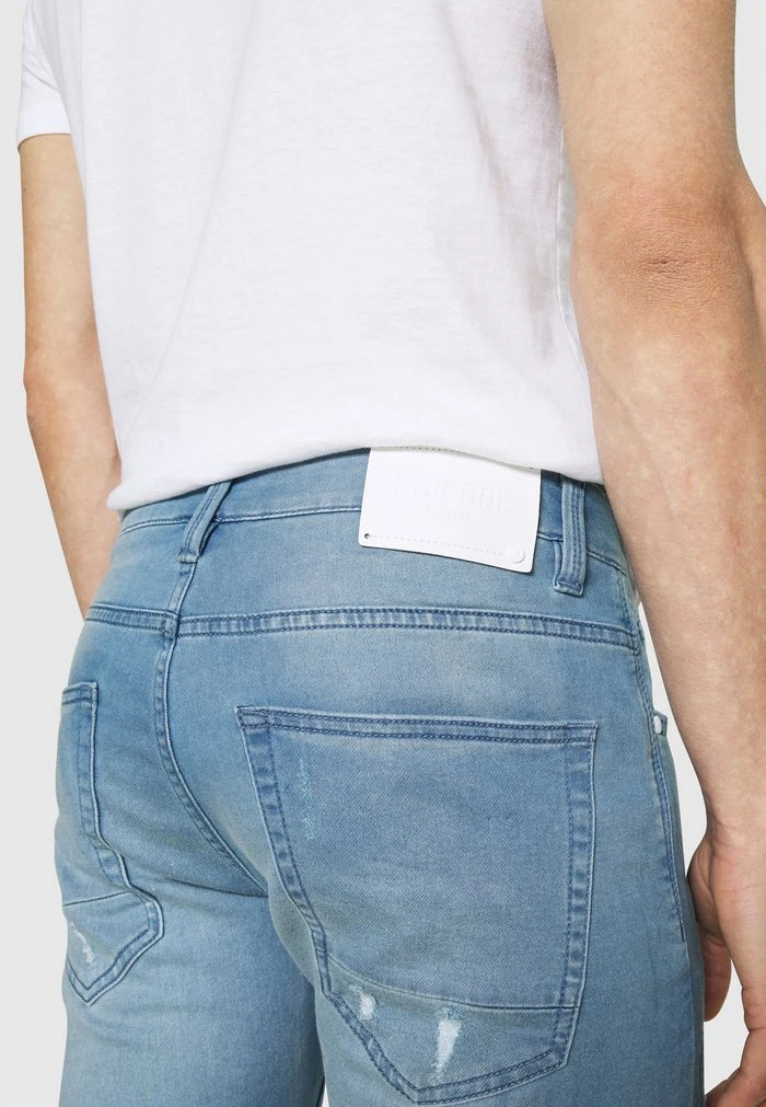 INDICODE JEANS COMMERCIAL KEN HOLES - Short En Jean - Blue Wash 7 INDICODE JEANS COMMERCIAL KEN HOLES - Short En Jean - Blue Wash – Image 7