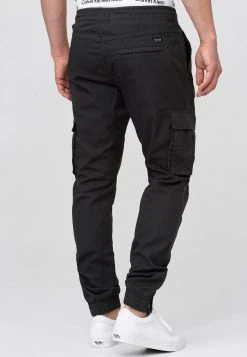 INDICODE JEANS Pantalon Cargo - Raven -INDICODE Ventes 702d9c71b9e24375bc1da655ebdbd0ea