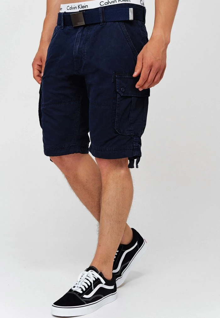 CARGO ABNER - Short - navy INDICODE JEANS CARGO ABNER - Short - Navy -INDICODE Ventes 727f80a59e4e4c5da0d1cab58f1c2ca7
