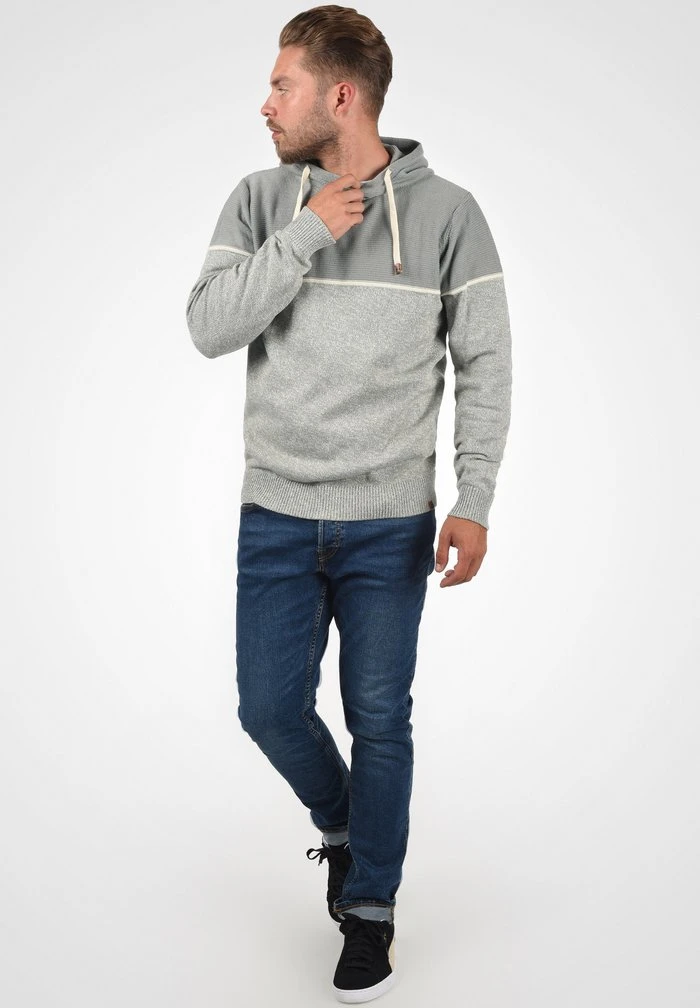 IDLYNDE - Sweat à capuche - light grey INDICODE JEANS IDLYNDE - Sweat à Capuche - Light Grey -INDICODE Ventes 74bfdc7d803c43eeb913fe11bd399abe
