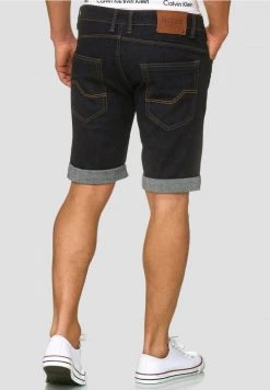 INDICODE JEANS CUBA CADEN - Short En Jean - Dark-blue Denim -INDICODE Ventes 77e8cd8ab83d44188e3d556da71724c8