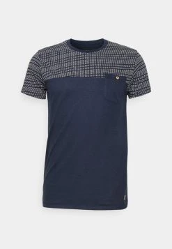 INDICODE JEANS FOSTER - T-shirt Imprimé - Navy