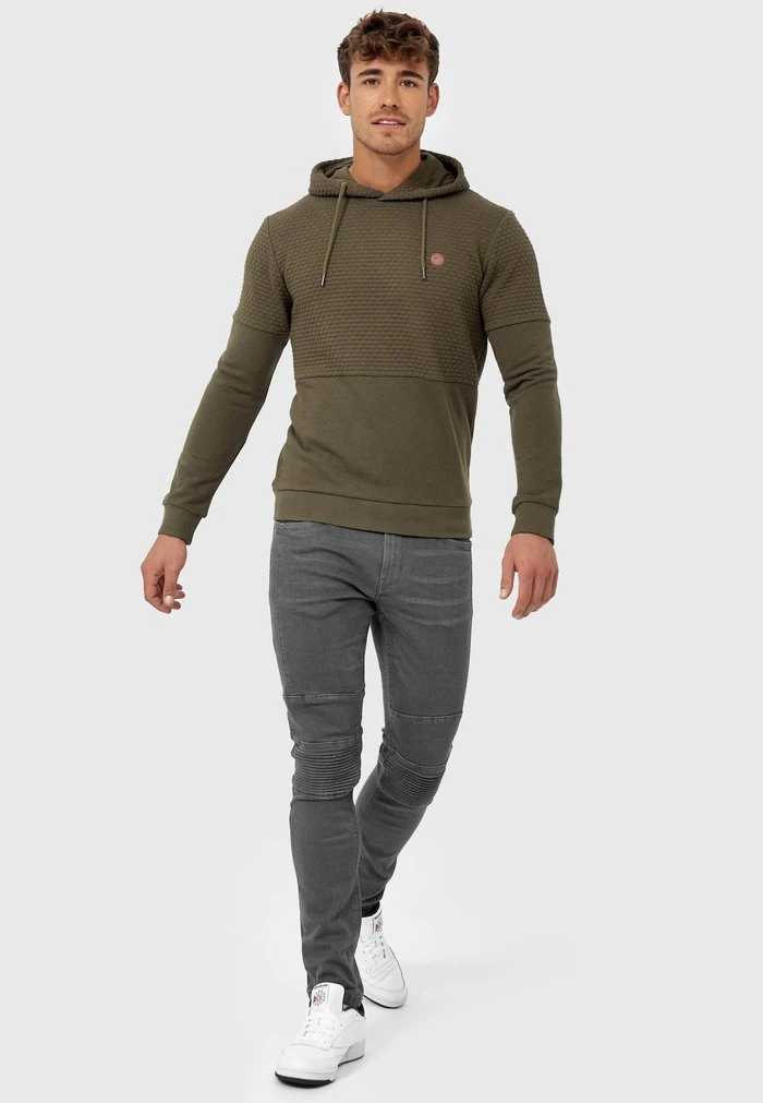 Sweat à capuche - army INDICODE JEANS Sweat à Capuche - Army -INDICODE Ventes 78a496e992764b78ac36959f313d2f16