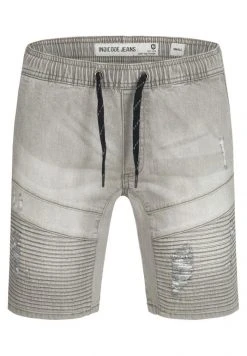INDICODE JEANS MIT ELASTISC - Short En Jean - Light Grey -INDICODE Ventes 78b94adcd5e24765aafa92d3aeba421e