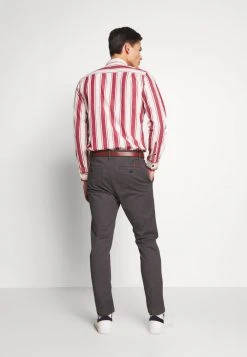 INDICODE JEANS GOVER - Chino - Dark Grey -INDICODE Ventes 796908ac79be4b0c89ac526ea6e28a08