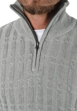 INDICODE JEANS IDPAULO - Pullover - Grey Mix -INDICODE Ventes 7a1526e89f2741a8af9d7a6c1f400f4d