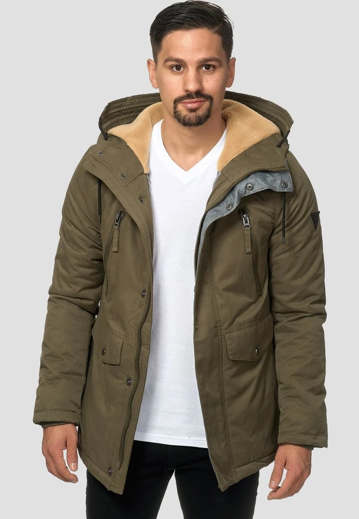 INDICODE JEANS Parka - Dark Green 1 INDICODE JEANS Parka - Dark Green