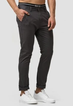 INDICODE JEANS CHERRY - Chino - Dark Grey -INDICODE Ventes 7b840ac6bd574b98ab86b0b267563e49