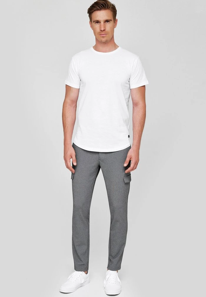 SUPER STRETCH ECKHART - Pantalon cargo - grey mix INDICODE JEANS SUPER STRETCH ECKHART - Pantalon Cargo - Grey Mix -INDICODE Ventes 7c18b96c7f4344b4944b890a176f6307