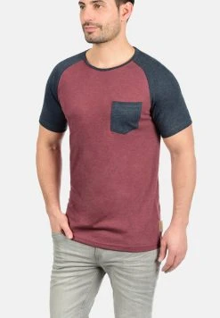 INDICODE JEANS IDGRESHAM - T-shirt Imprimé - Dark Red