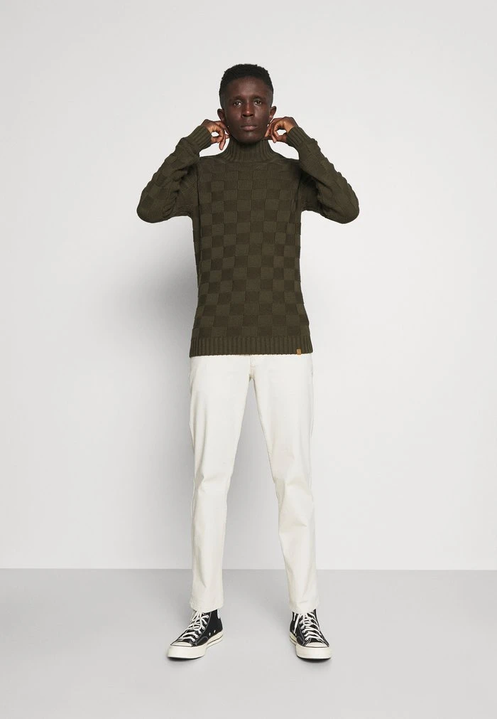 CURTIS - Pullover - army INDICODE JEANS CURTIS - Pullover - Army -INDICODE Ventes 7ecaba07b84a4923965ad558a864f5f6