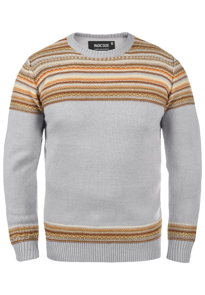 IDLURDES - Pullover - grey mix INDICODE JEANS IDLURDES - Pullover - Grey Mix -INDICODE Ventes 7f8a0b4ef8df449c9a6ab00cdc0a5dd3