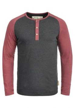 INDICODE JEANS IDWINSTON - T-shirt à Manches Longues - Charcoal/wine -INDICODE Ventes 81e0a82a961941818b11157aba17713f