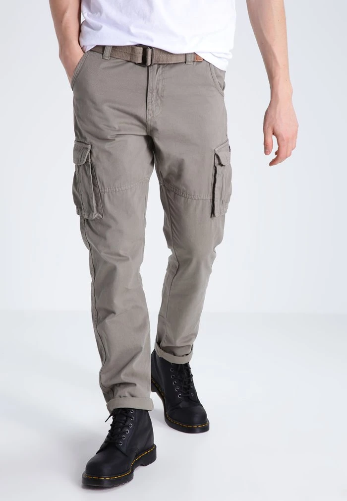 INDICODE JEANS WILLIAM - Pantalon Cargo - Greige 1 INDICODE JEANS WILLIAM - Pantalon Cargo - Greige