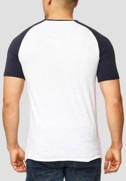 INDICODE JEANS WILBUR - T-shirt Imprimé - White/navy -INDICODE Ventes 82edab24820c4ba1a8d59c5a672cd32a