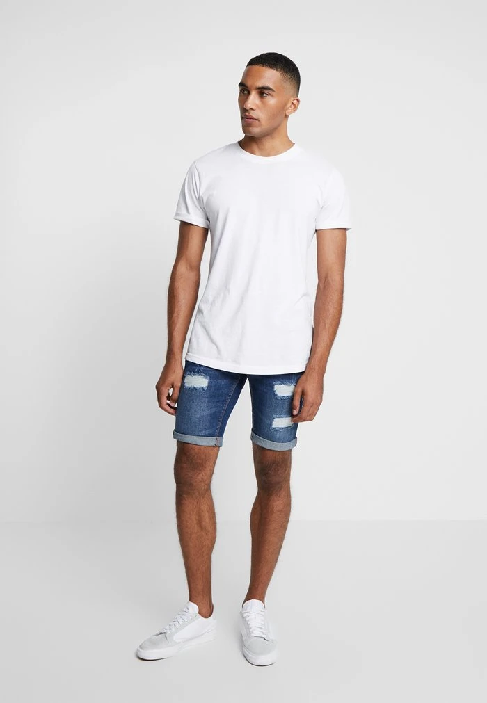 KADEN HOLES - Short en jean - medium indigo INDICODE JEANS KADEN HOLES - Short En Jean - Medium Indigo -INDICODE Ventes 837524217b2145a2b0d84200ae4cfdd0