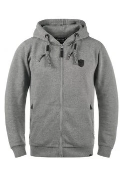 INDICODE JEANS IDBARNHILL - Sweat à Capuche Zippé - Grey Mix -INDICODE Ventes 83f21f03f7bc4d2fbd7fe682966b3ba5