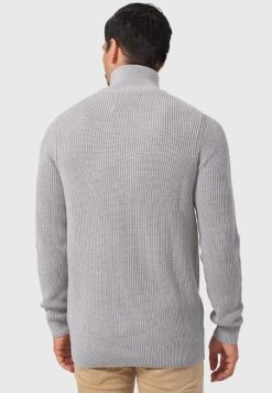 INDICODE JEANS MAYER - Pullover - Lt Grey Mix -INDICODE Ventes 857671d5206c49fc8353afc9df431be5