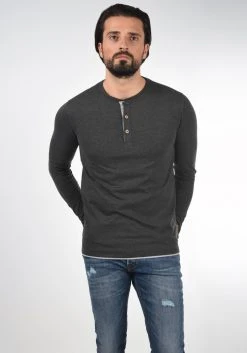 INDICODE JEANS IDGIFFORD - T-shirt à Manches Longues - Charcoal