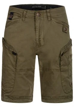INDICODE JEANS BOSA - Short - Dark Olive -INDICODE Ventes 8965773cf1254a81addfd6dd8a3508dd