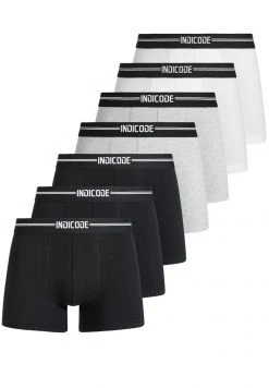 INDICODE JEANS 7 PACK - Shorty - White/grey/black -INDICODE Ventes 89aef41f31e64e6b8985cb0b47d30955