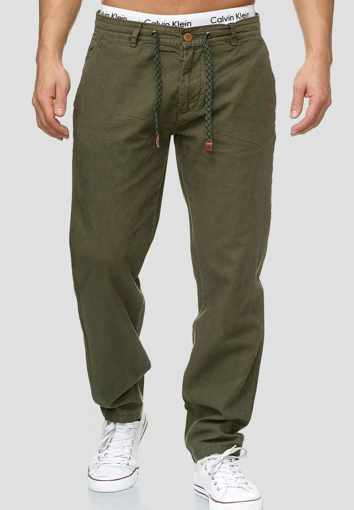 INDICODE JEANS BOULWARE - Pantalon Classique - Army 4 INDICODE JEANS BOULWARE - Pantalon Classique - Army – Image 4