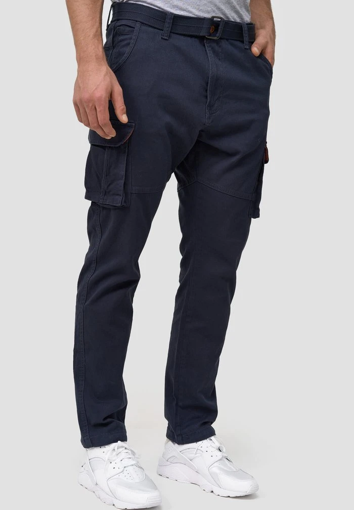 MATHEN - Pantalon cargo - navy INDICODE JEANS MATHEN - Pantalon Cargo - Navy -INDICODE Ventes 8af08b94b76d421c85932de2f93d9055