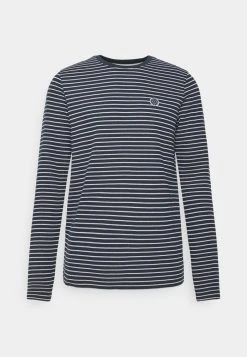 INDICODE JEANS AYRTON - T-shirt à Manches Longues - Navy