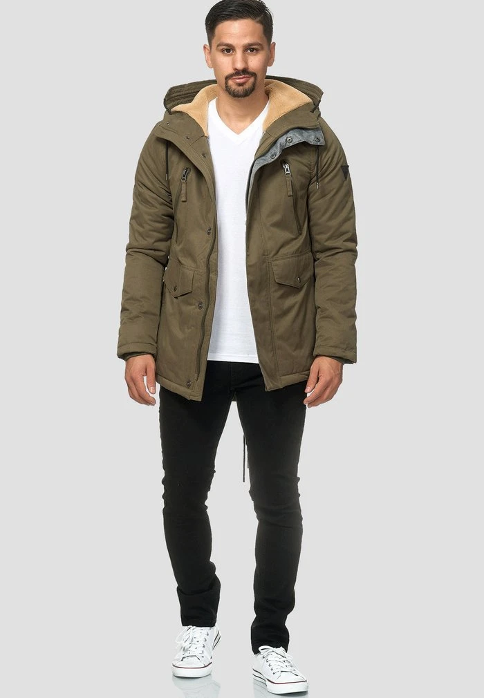 INDICODE JEANS Parka - Dark Green 2 INDICODE JEANS Parka - Dark Green – Image 2