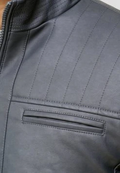 INDICODE JEANS BROOK - Veste En Similicuir - Raven -INDICODE Ventes 918ee8c82b8b42c984469551821c1bca