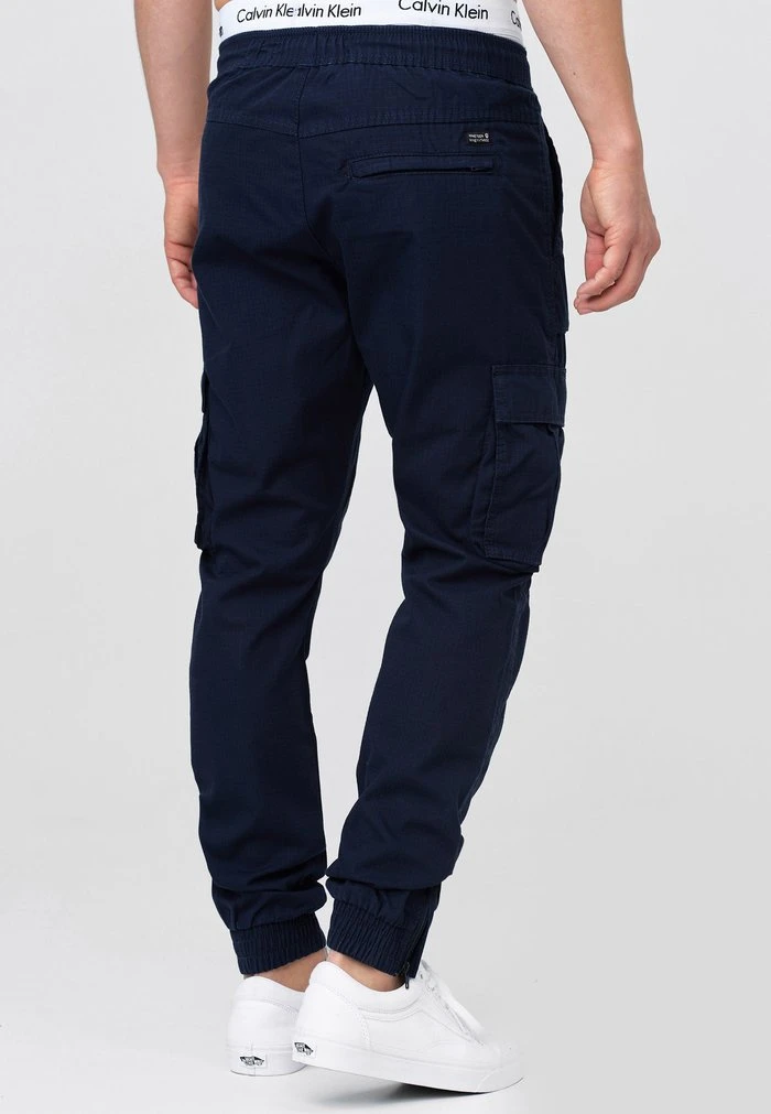 Pantalon cargo - navy INDICODE JEANS Pantalon Cargo - Navy -INDICODE Ventes 950af6cd7cae4814a863dcc56e08486a
