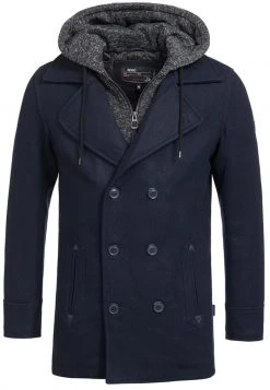 INDICODE JEANS Manteau Court - Dark Blue -INDICODE Ventes 96cbce21a85141aca612382429a9d6d6