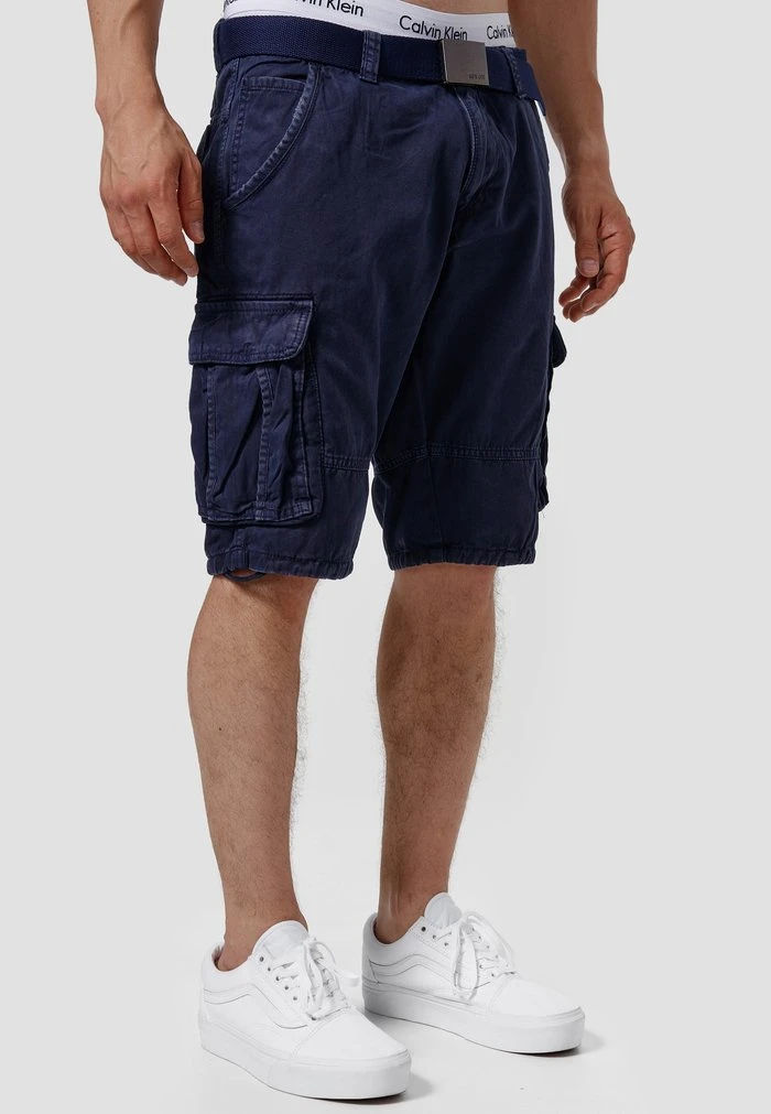 MONROE - Short - navy INDICODE JEANS MONROE - Short - Navy -INDICODE Ventes 9728a5ff154a4c4fafefa976e7820216